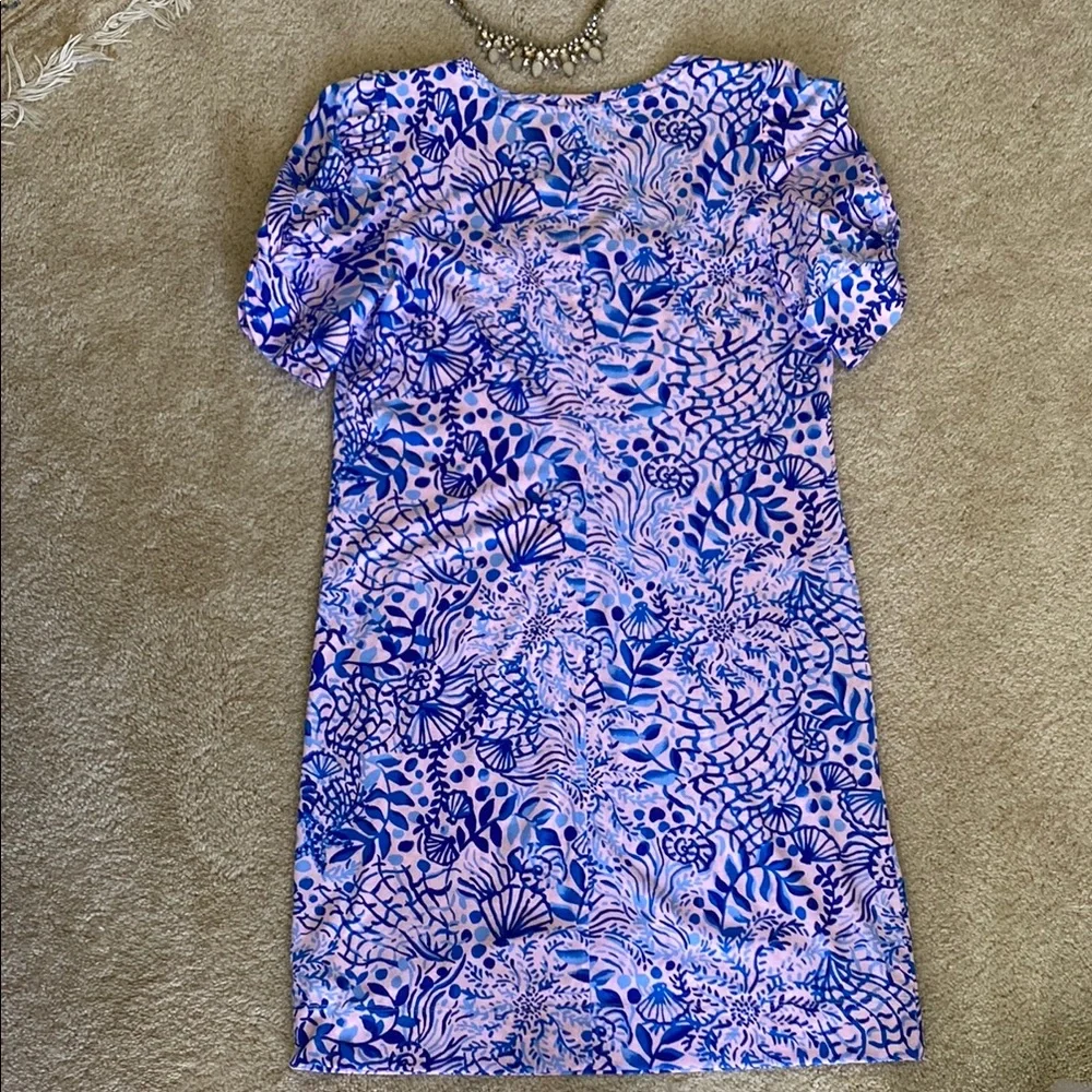 Lilly Pulitzer Blue and Pink Women's Dress, S, NWOT - Picture 11 of 12